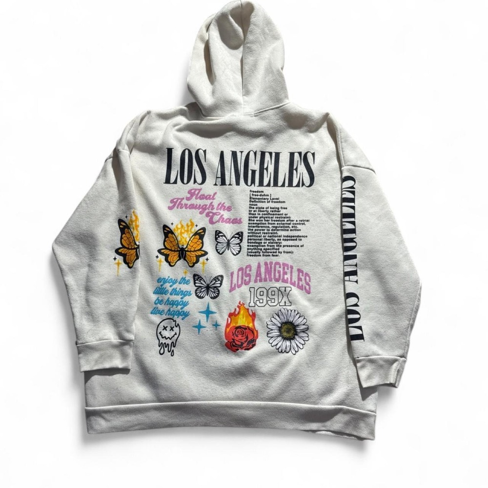 Los Angeles Y2K Graphic Zip-Up Hoodie - Picture 3 of 4